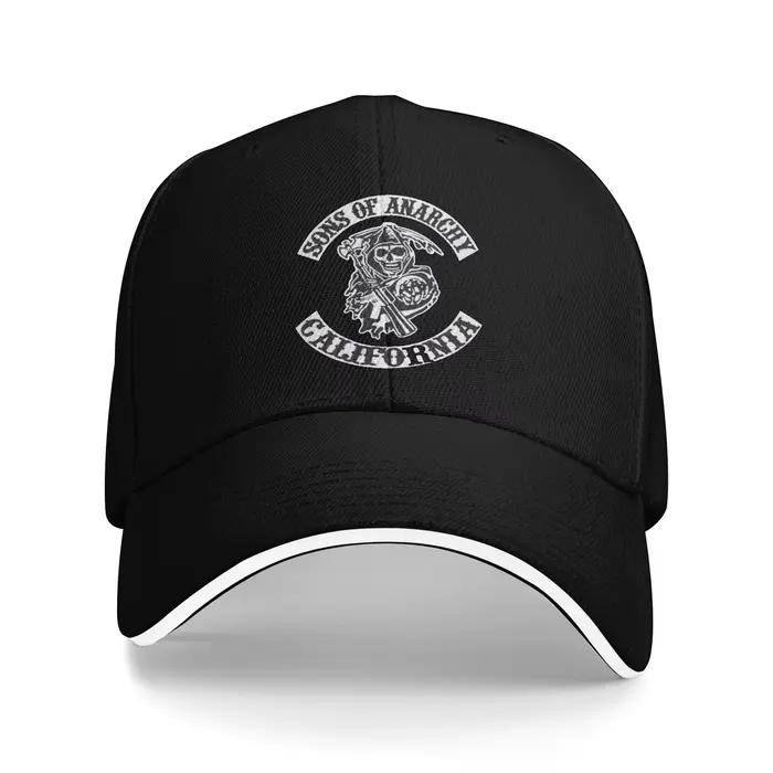 Casquette de Baseball gothique Street Punk Sons of Anarchy pour hommes et adultes, chapeau de Coquet