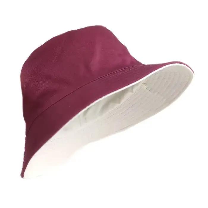 Chapeau seau 100% coton pour hommes et femmes, grande taille XXL 63cm, chapeau de pêcheur réversible