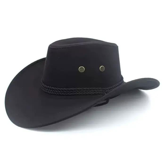 Chapeau de cowboy occidental pour hommes et femmes, style vintage, pour l'extérieur, chapeau de cow-