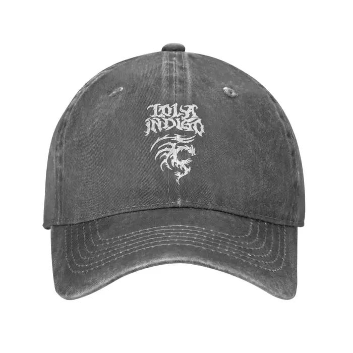 Hommes femmes Lolas Indigos imprimé chapeaux classique en détresse coton casquette de Baseball régla