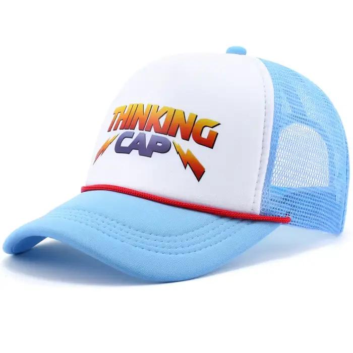 Casquettes Dustin rétro en maille, casquettes de camionneur respirantes pour l'été, casquettes de ba