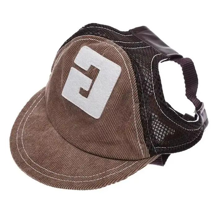 Chapeau de soleil pour chien avec protection UV, joli design à nœud, casquette pour animaux de compa