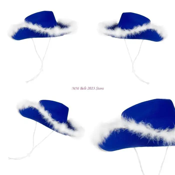 49ME – chapeau Panama décoratif en plumes uniques, accessoires Photo fête