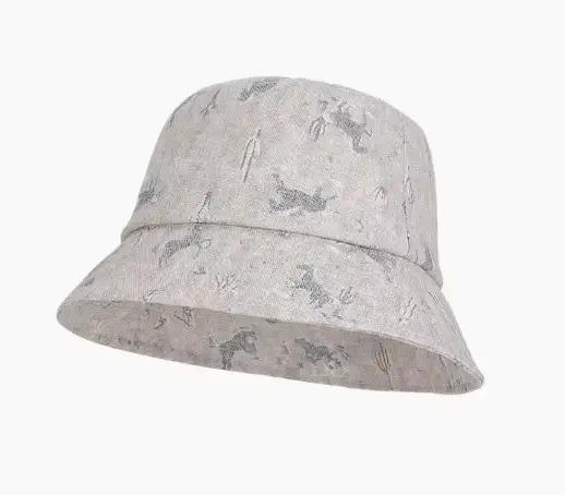 Chapeau bob imprimé pour femme, chapeau décontracté à large bord pour la protection solaire en été e