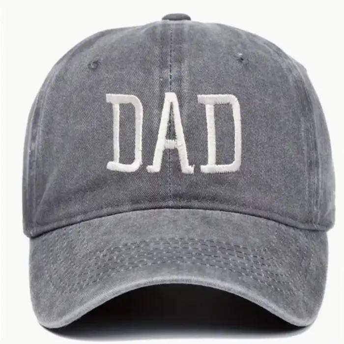 Casquettes de baseball brodées « DAD MOM » style vintage hip-hop, ajustables et anti-UV