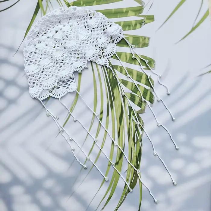 Chapeaux au Crochet creux faits à la main pour femmes bonnets tricotés casquette ethnique cravate pu