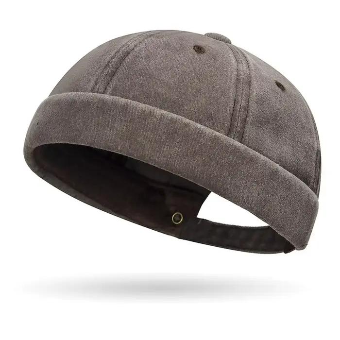 Hip Hop Beanie chapeau de rue hommes Skullcap femmes sans bords Baggy Melon casquette manchette Dock