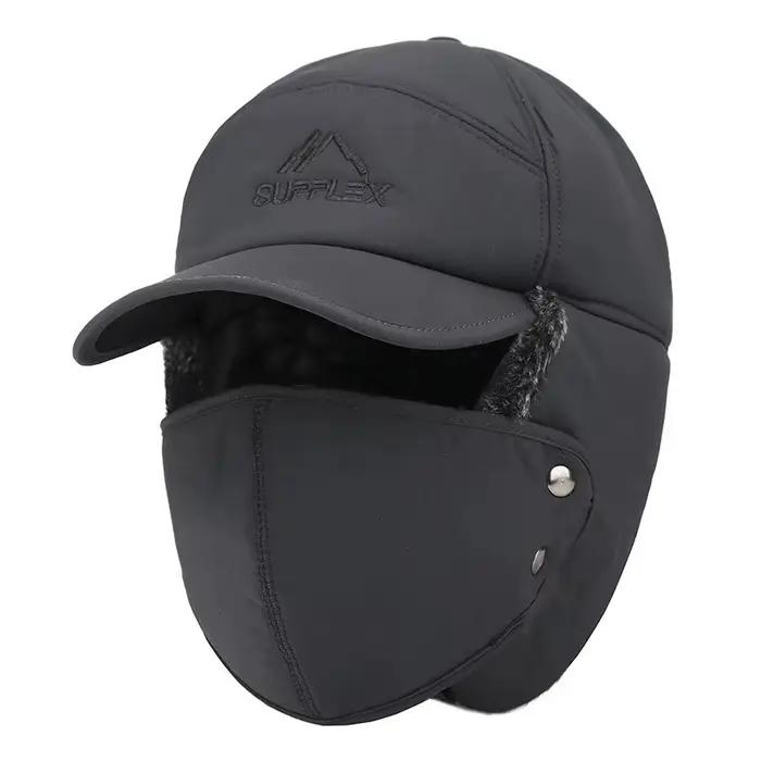 Chapeau de Baseball en fourrure artificielle épaisse et chaude pour hommes et femmes, chapeau de ski