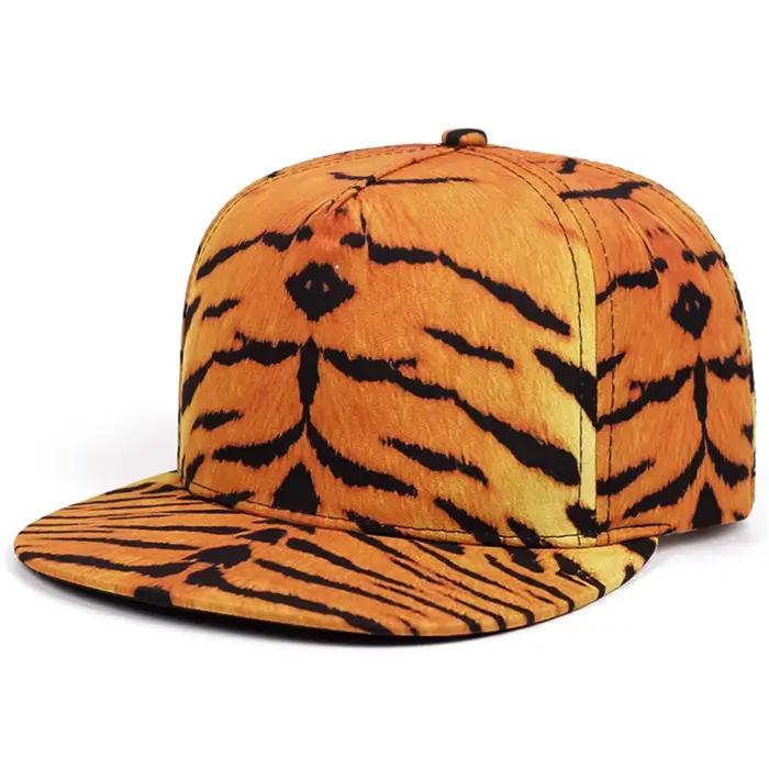 2025 mode et créatif nouveau chapeau à bords plats avec motif imprimé Street Pop skateboard Hip Hop 