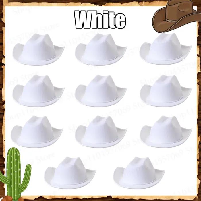 Lot de 6 à 32 chapeaux de cowboy western pour enfants avec bandanas, chapeaux de fête pour anniversa