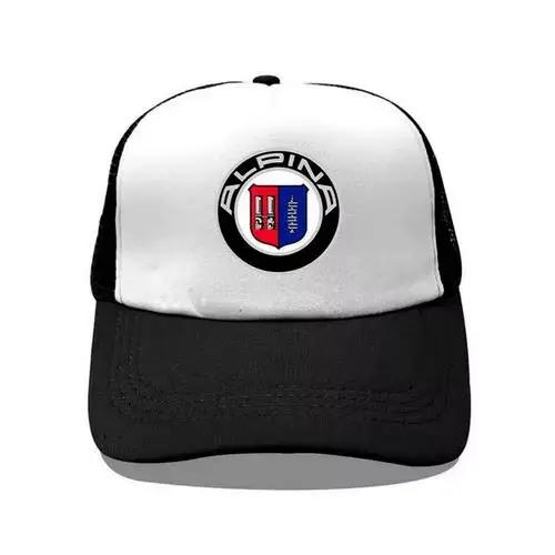 Casquette de baseball Alpina Racing Trucker avec logo imprimé, en mousse et maille, réglable, unisex