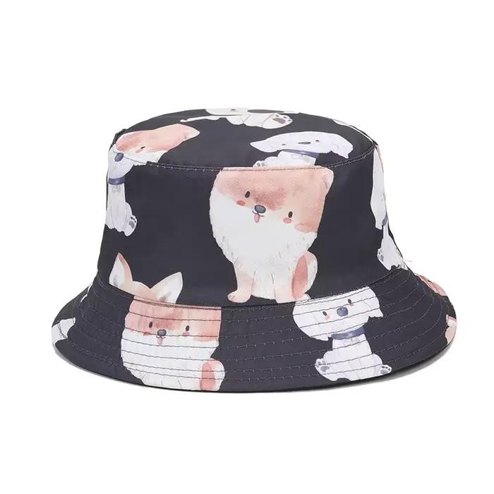 Bocca-Chapeau de soleil réversible double face pour garçon et fille, chapeau ander, chapeau de poiss