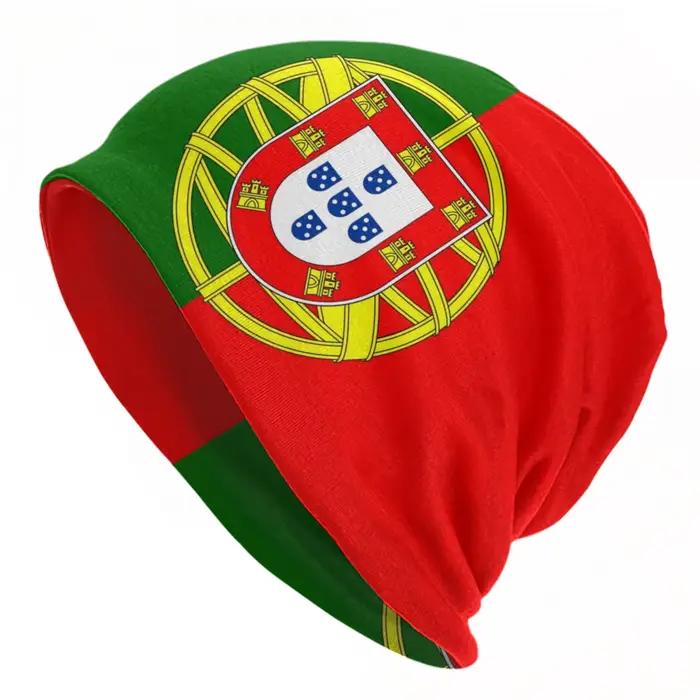 Bonnet vintage unisexe avec drapeau du Portugal, style streetwear, chaud et double usage