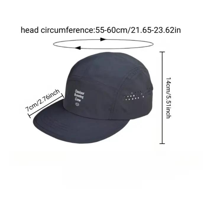 Casquette de baseball 5 panneaux color block - Casquette de sport respirante en maille à séchage rap