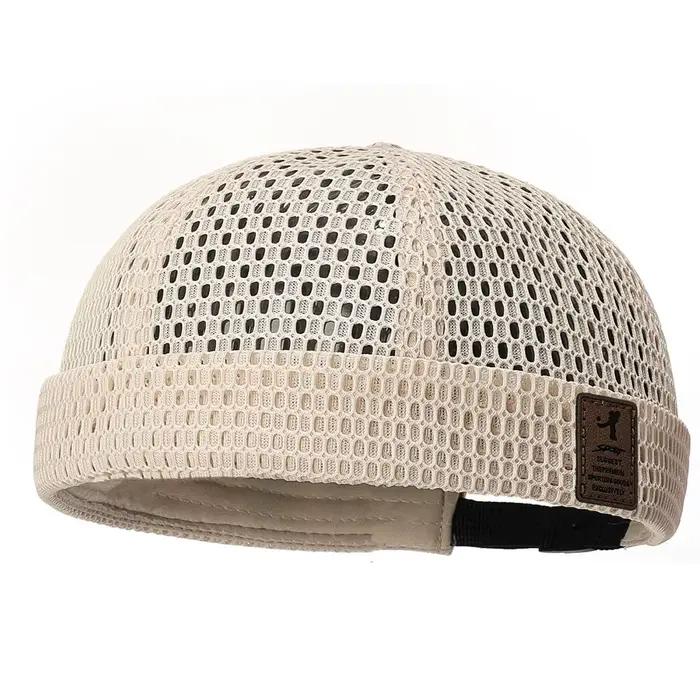 Casquette de cyclisme d'extérieur d'été en maille respirante, style melon, tendance hip-hop, streetw