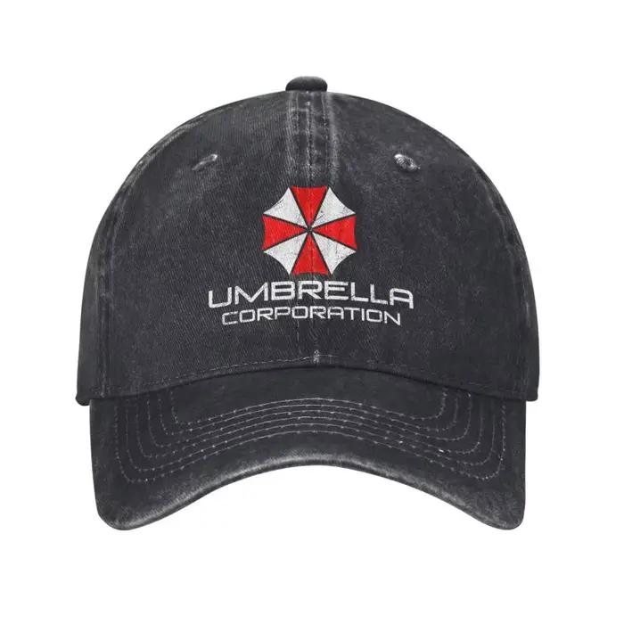 Casquette de baseball Umbrella Corporation pour hommes et femmes, casquette rétro en denim vieilli, 