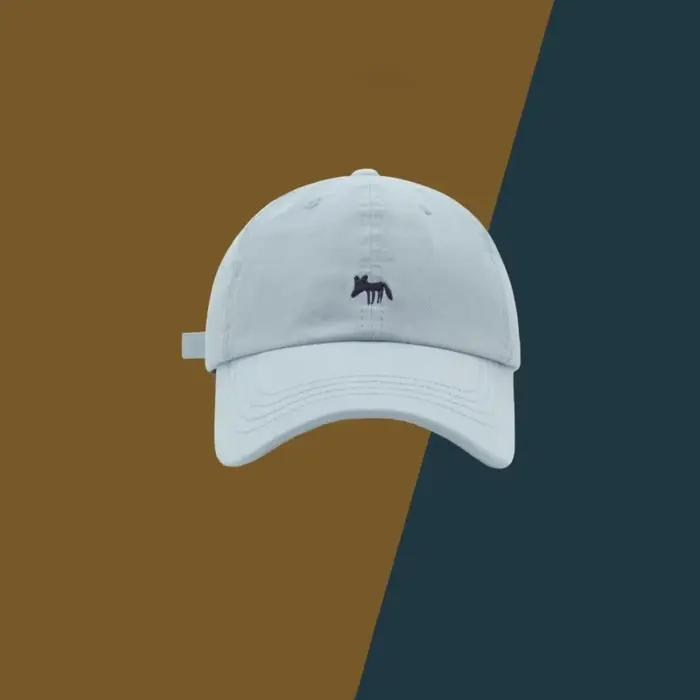 Casquette de baseball brodée Fox – Snapback unisexe de style coréen pour le visage de printemps et d