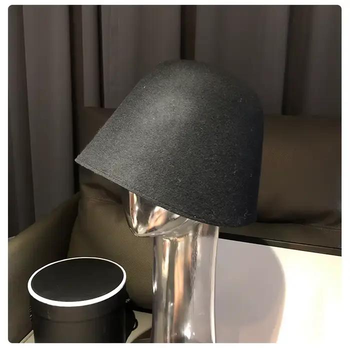 Chapeau classique en laine pour femme, décontracté, à bord court, chaud, élégant, seau, Harajuku, Sk