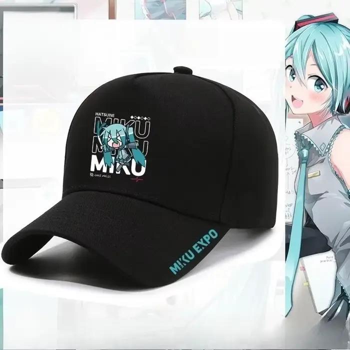 Casquette de baseball Hatsune Miku, mignonne et kawaii, imprimé Vocaloid Anime, réglable, en coton, 