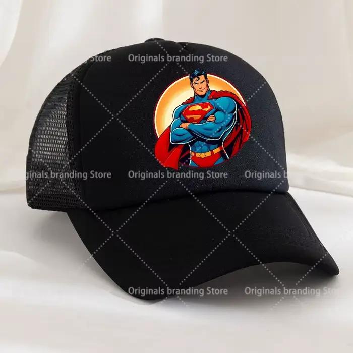 Casquette de baseball Superman pour enfant, casquettes de soleil pour hommes et femmes, figurine d'a