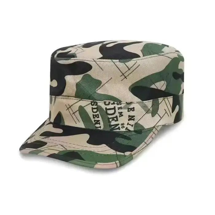 Casquette de pêche de Camouflage en plein air, Protection solaire, chapeau tactique à bord rond, cha