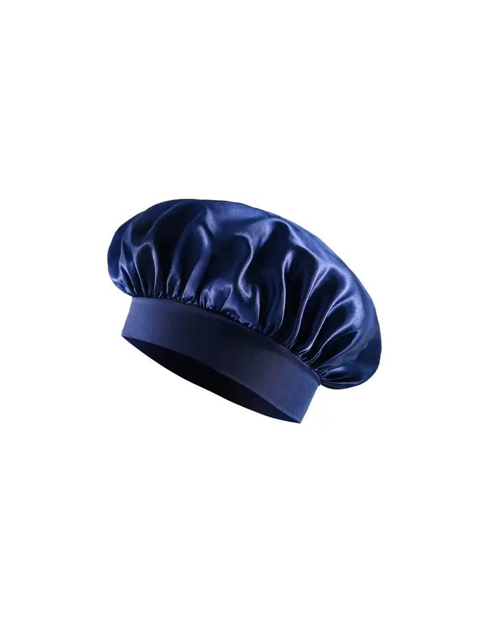 Bonnet en satin de soie pour dormir, bonnet de nuit en soie pour hommes et femmes, bonnet doux doubl
