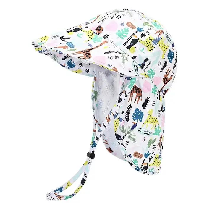 Nouveau chapeau bob Panama d'été pour bébés garçons et filles, motif dessin animé, maille respirante