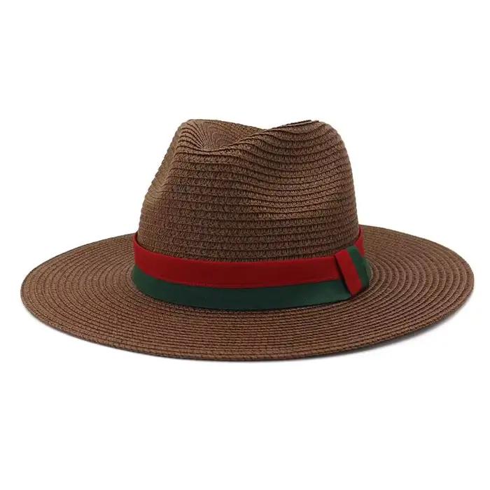 Chapeau de paille classique pour homme, chapeau d'été, chapeau de paille Panama pour homme, chapeau 