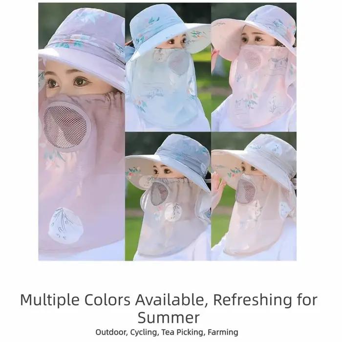 Chapeau de pêche pour femme avec protection solaire UV