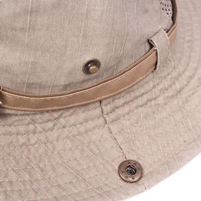 Chapeau de seau sport en coton pour hommes voyage randonnée plage protection solaire jungle ocasions spéciales