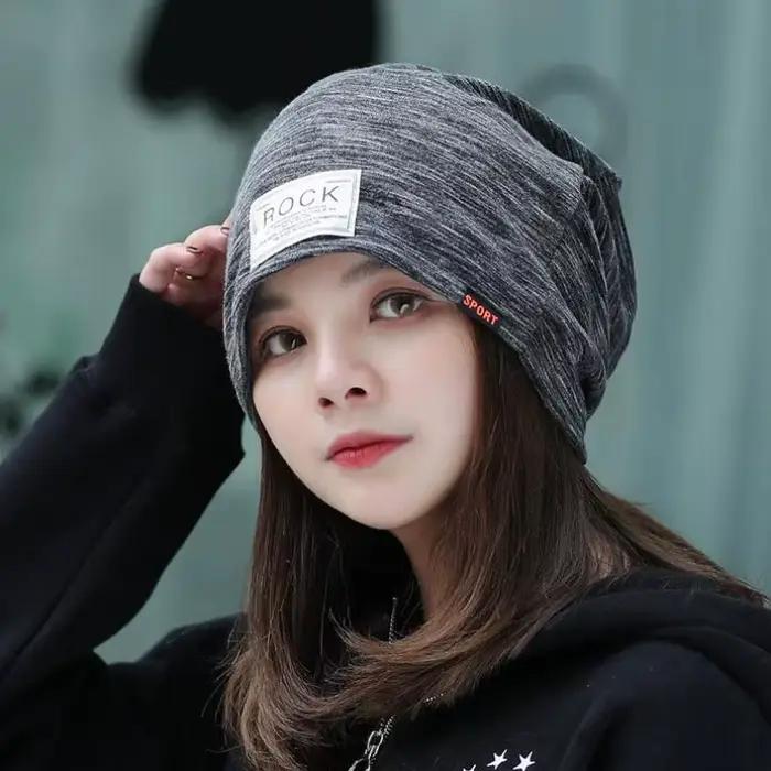 COKK – Bonnet de tête tricoté pour femme