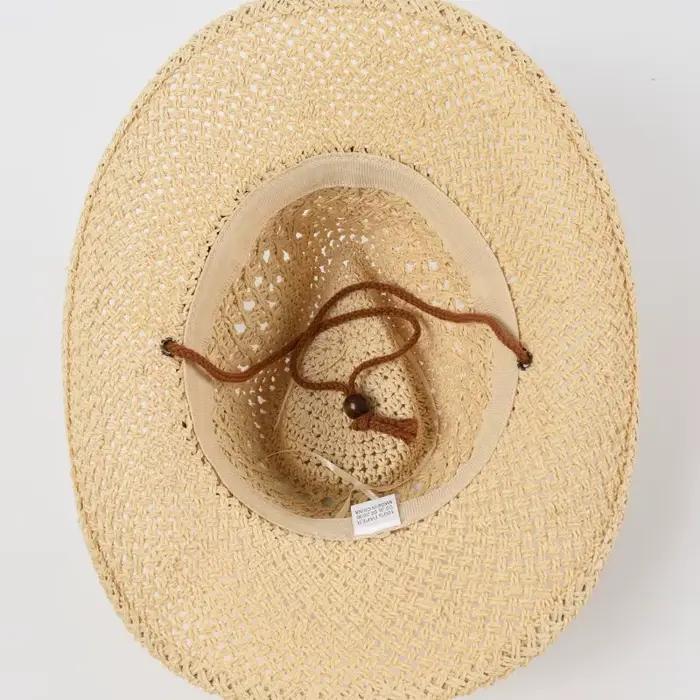Chapeau de paille doux Panama pour hommes et femmes