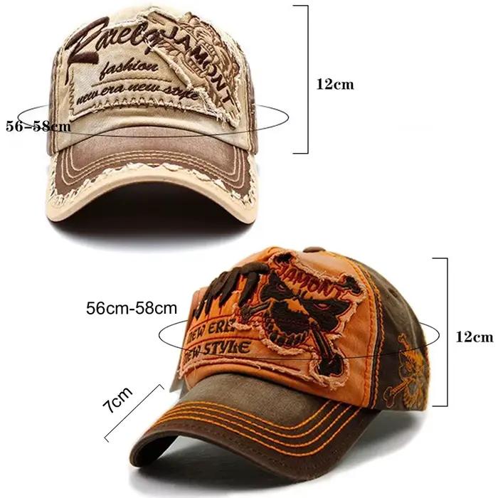 Casquette de baseball en coton pour hommes et femmes