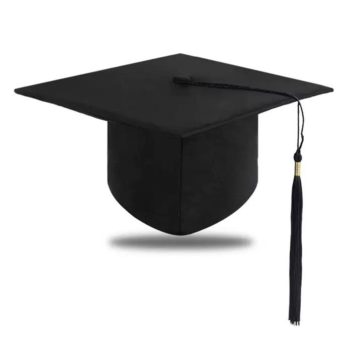 Chapeau de graduation noir 2026 pour adultes