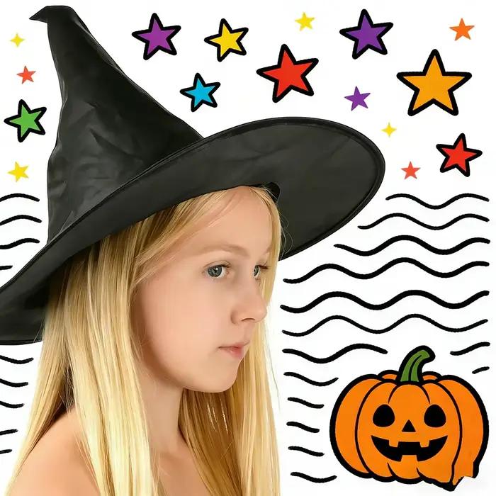 Chapeaux de sorcière d'Halloween noirs