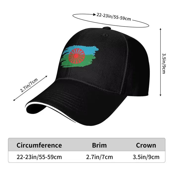 Casquettes de baseball unisexes Rom Gypsy Romani Flag Streetwear d'extérieur