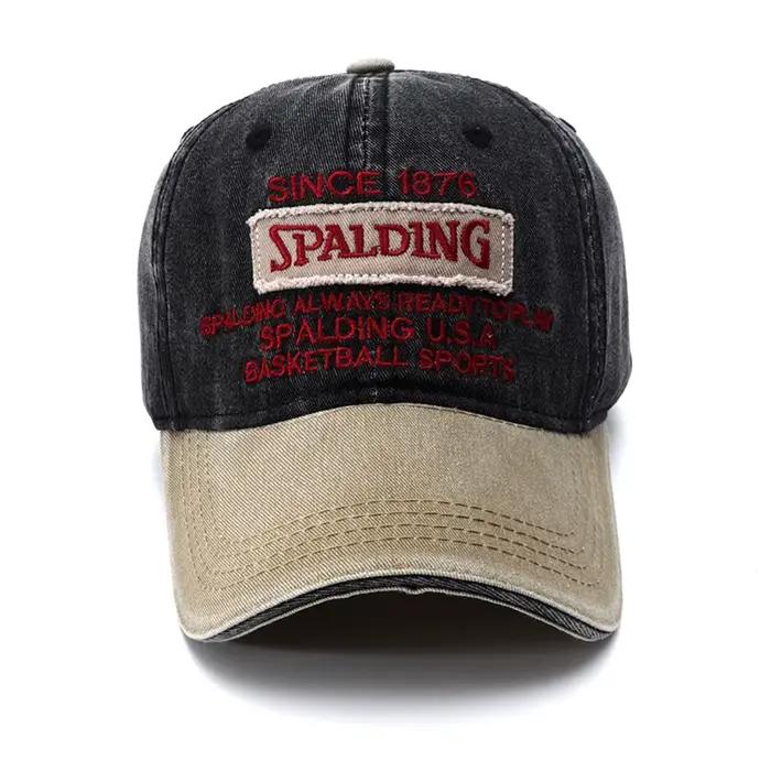Casquette de baseball vintage à cinq panneaux pour hommes