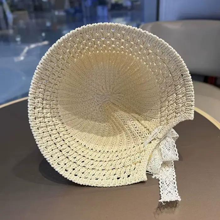 Chapeau de paille tressé pour femme