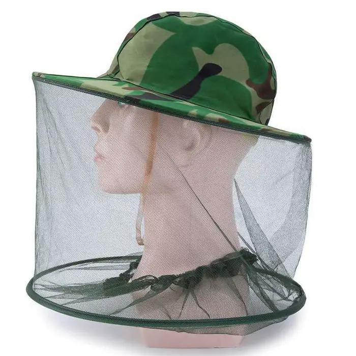 Chapeau anti-moustiques avec filet invisible