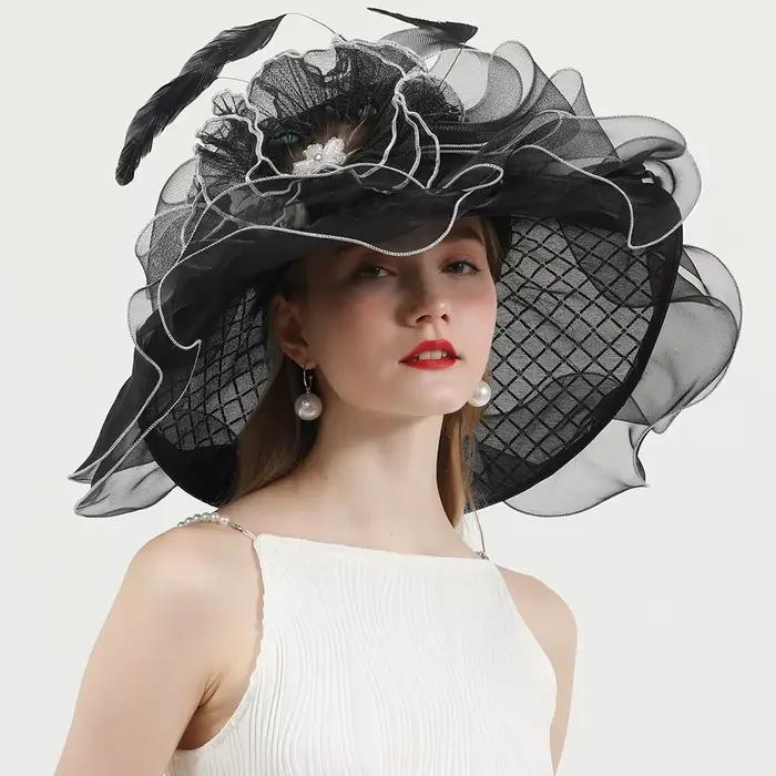 Chapeau d'été à large bord pour femme