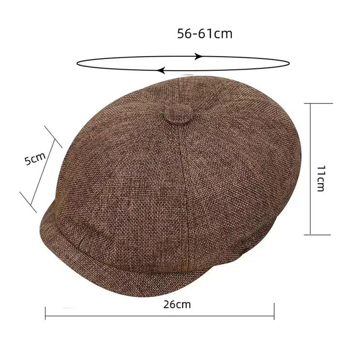 Vintage rétro casquettes chapeau hommes peintre britannique chapeaux mode automne hiver bérets à chevrons casquette