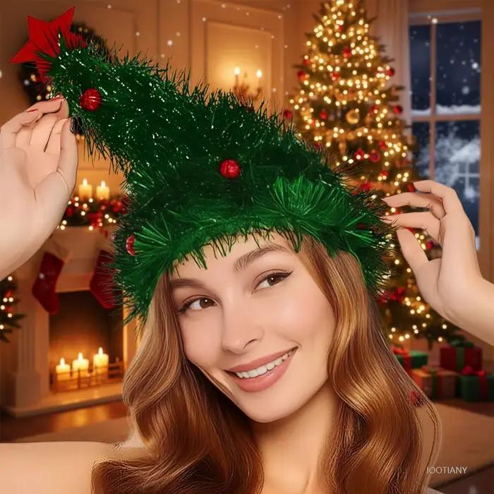 Oreilles de Père Noël en plastique pour adultes et enfants, accessoires de fête de Noël, costumes et décorations de nouvel an 2026