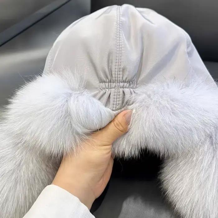 Chapeau de trappeur imperméable en fausse fourrure élégante pour l'extérieur