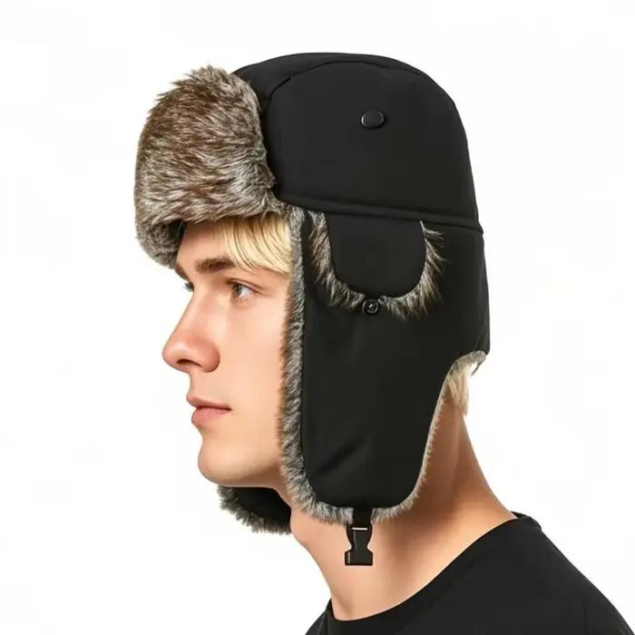 Chapeau d'aviateur d'hiver pour hommes