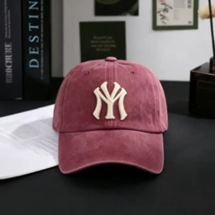 Casquette de baseball en coton lavé pour homme et femme