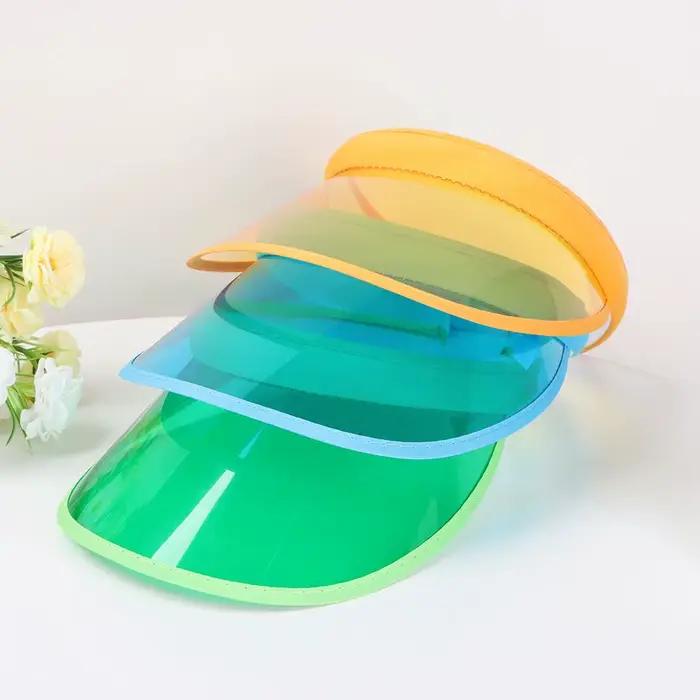 Chapeau de visière de soleil sportif en coton pour homme et femme, protection UV, ajustement réglable, adapté pour les plages et les activités de plein air