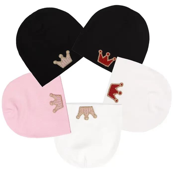 Chapeau à couronne pour bébé de 0 à 3 mois
