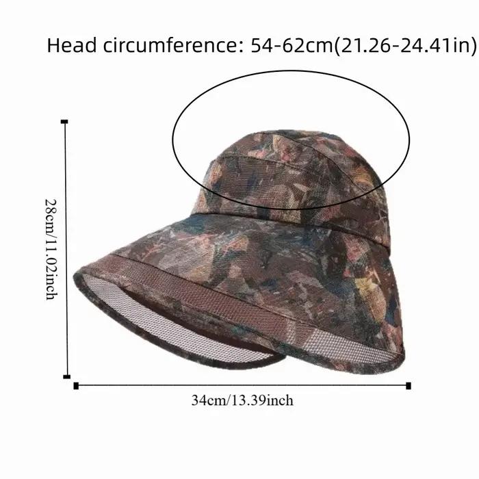 Chapeau de pêcheur anti-UV réglable à visière ouverte en polyester respirant