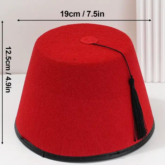 Chapeau Fez Rond en Feutre