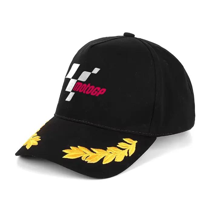 Casquette de baseball avec logo MOTOGP Racing et broderie de laurier jaune